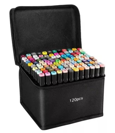 Vista 2 de MARCADORES DOBLE PUNTA - CANTI: 80 PIEZAS